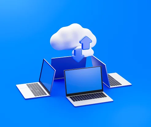 cloud computing data transfer illustration